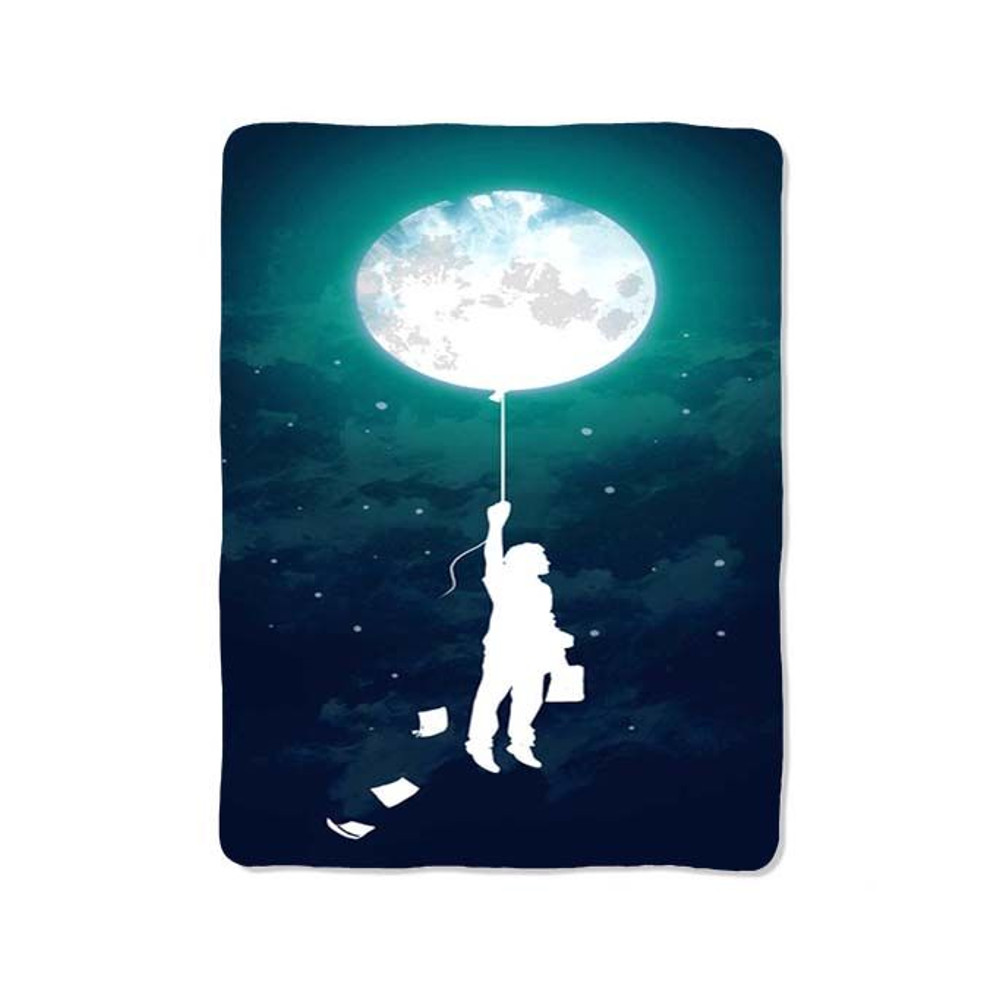 Banksy Balloon Boy Moon Blanket 0