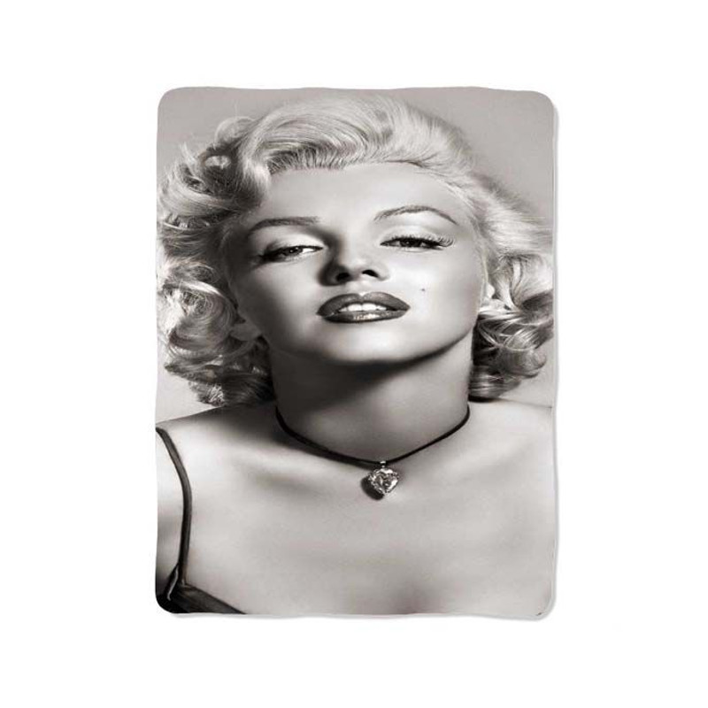 Black White Marilyn Monroe Blanket 0