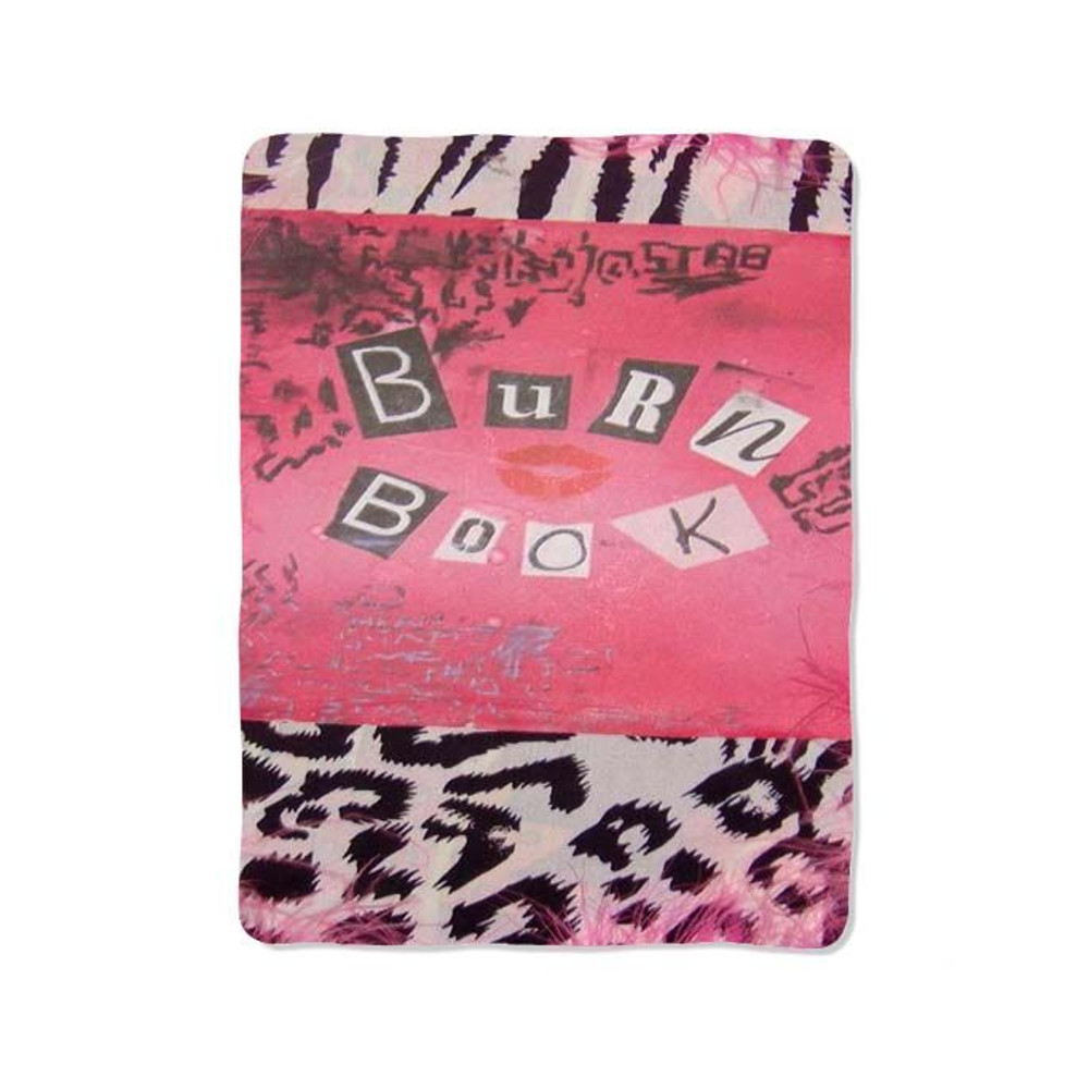 Burn Book Pink White Leopard Blanket 0