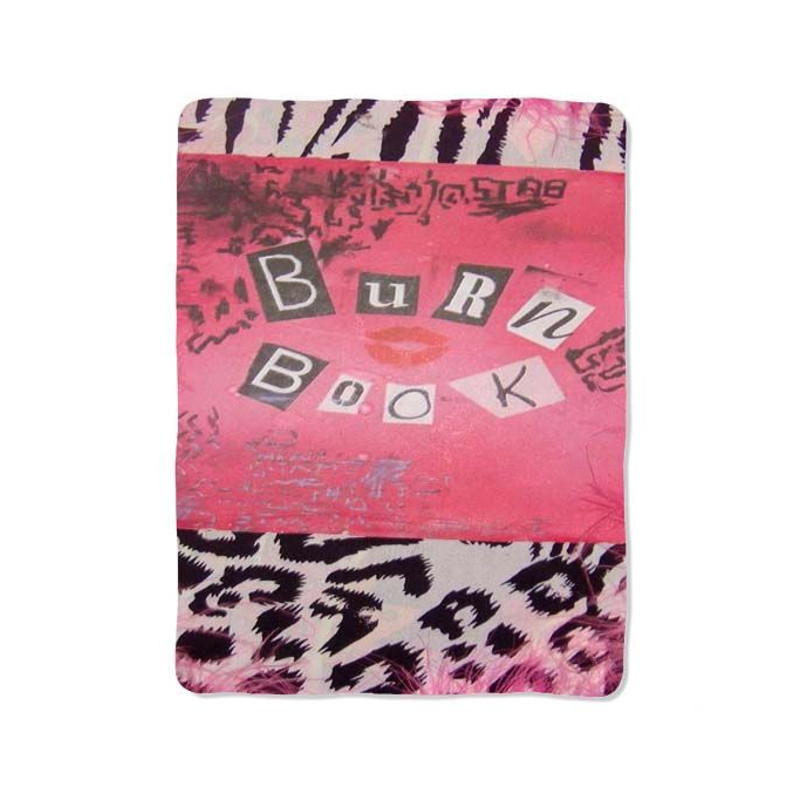 Burn Book Pink White Leopard Blanket 0