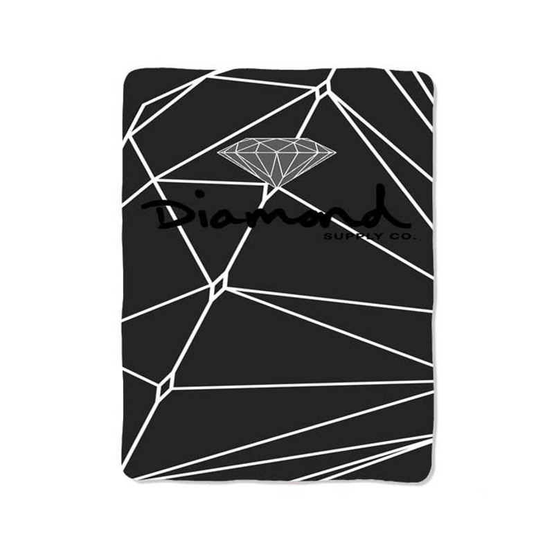 Diamond Supply Co Grey Geometric Blanket 0