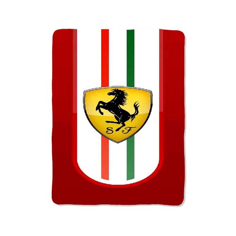 Ferrari Red Logo Blanket 0