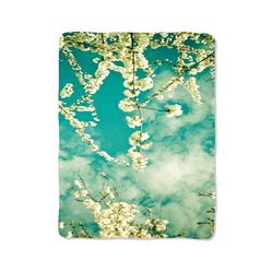 flower joyful blue sky blanket