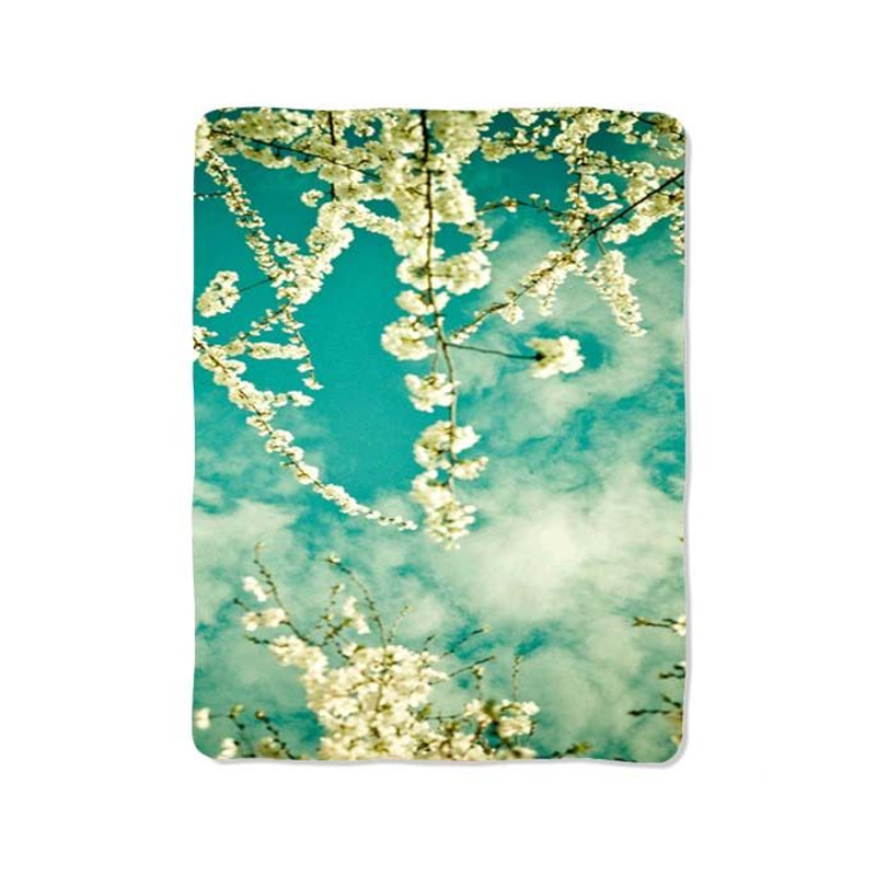 Flower Joyful Blue Sky Blanket 0