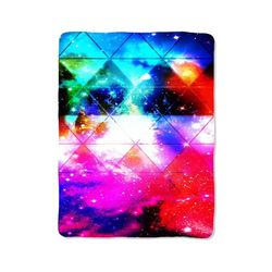 geometric colorful nebula blanket