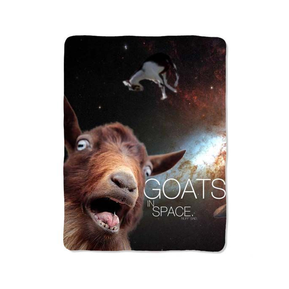 Goats In Space Blanket 0