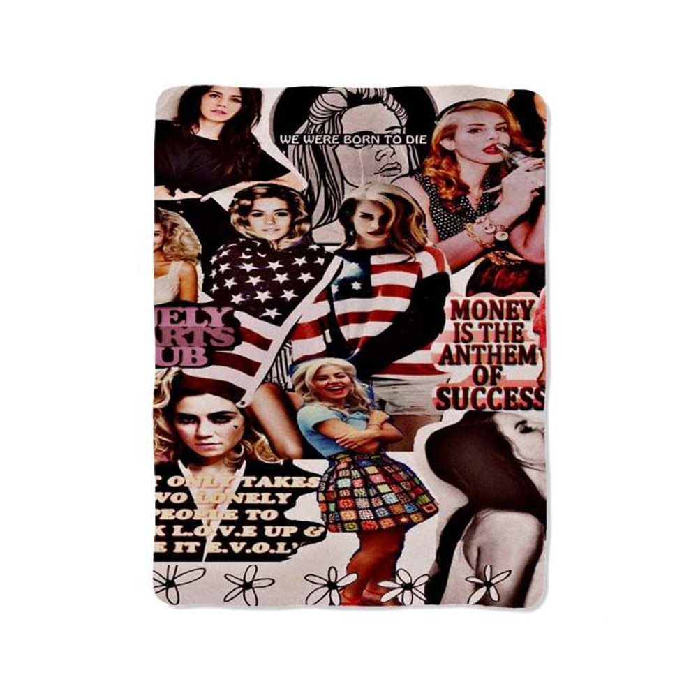 Lana Del Rey Collage Blanket 0