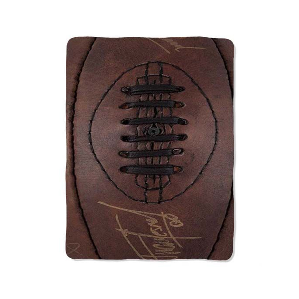 Leather Rugby Ball Blanket 0