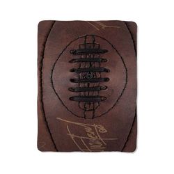 leather rugby ball blanket