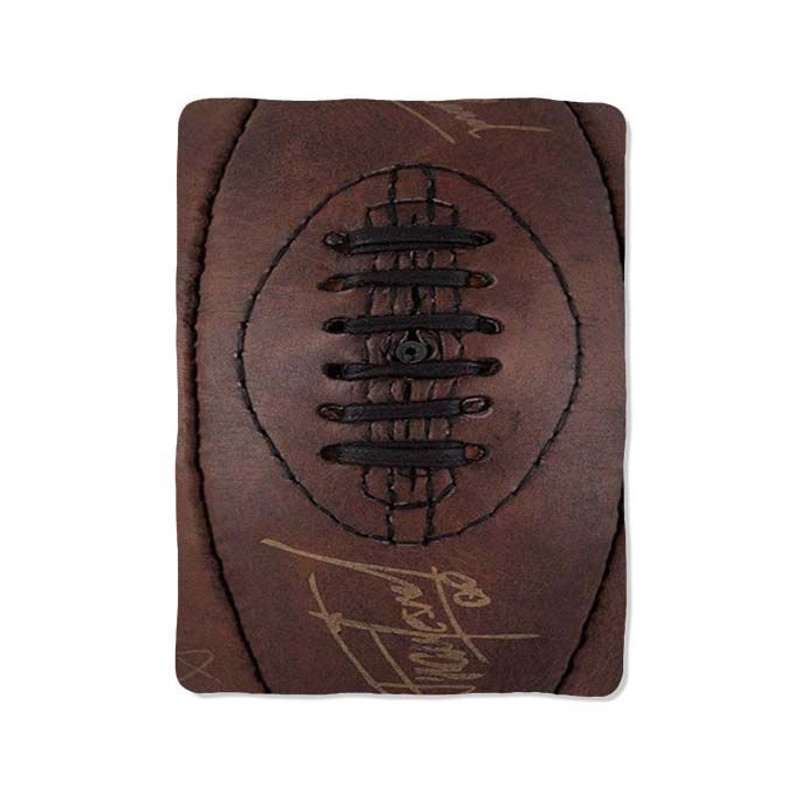 Leather Rugby Ball Blanket 0
