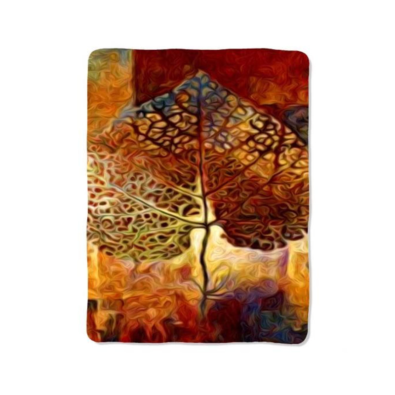 Leaves Art Hot Painting Blanket 0