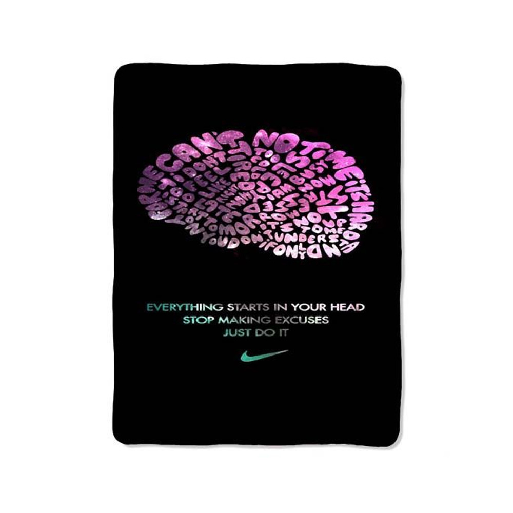 Nike Just Do It Quote Typography Blanket 0