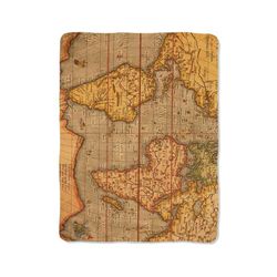 old world map 8 blanket
