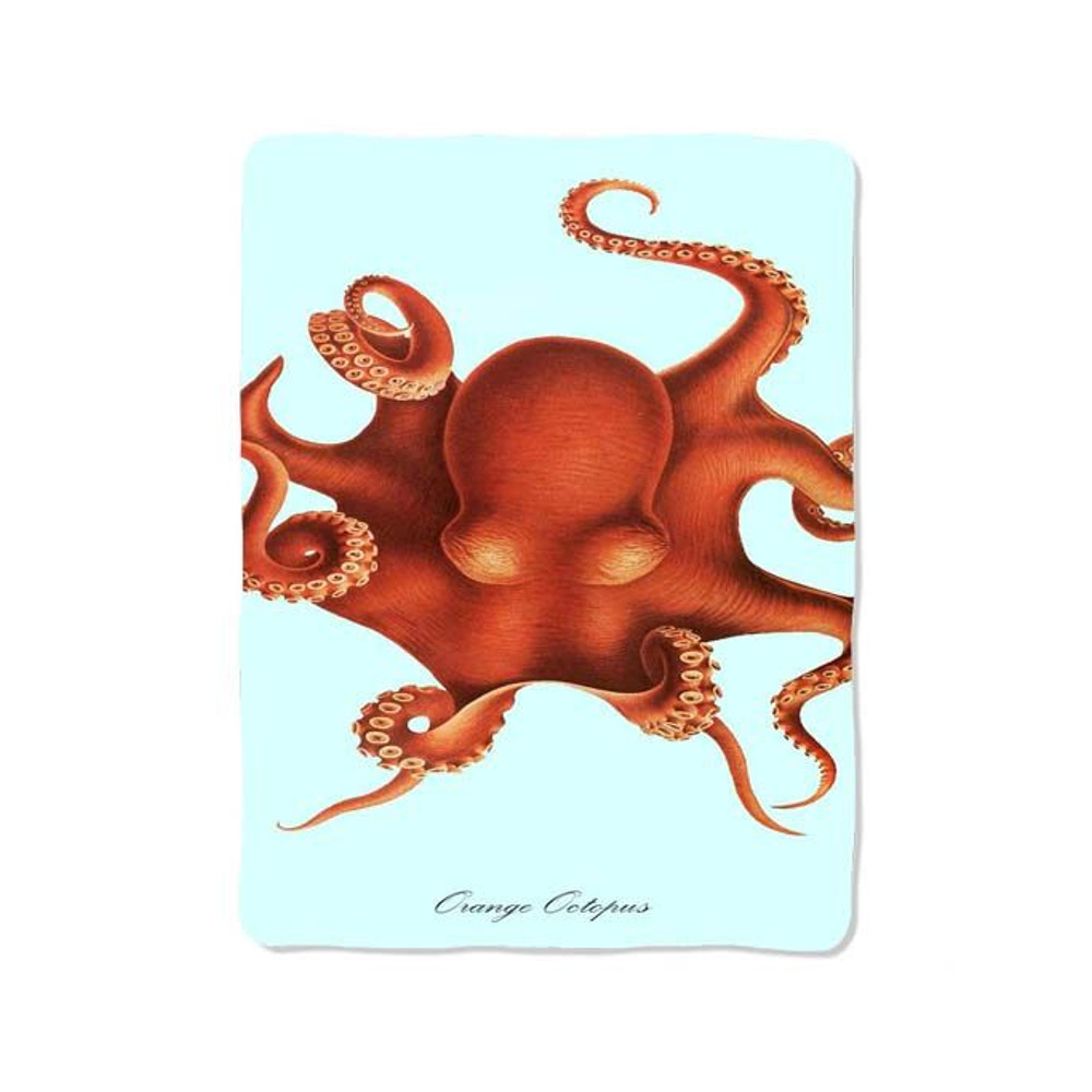 Orange Monster Octopus Blanket 0