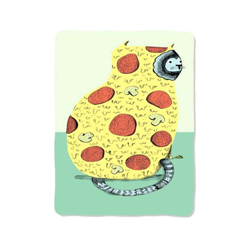 Pizza Kitty Pattern Blanket 0