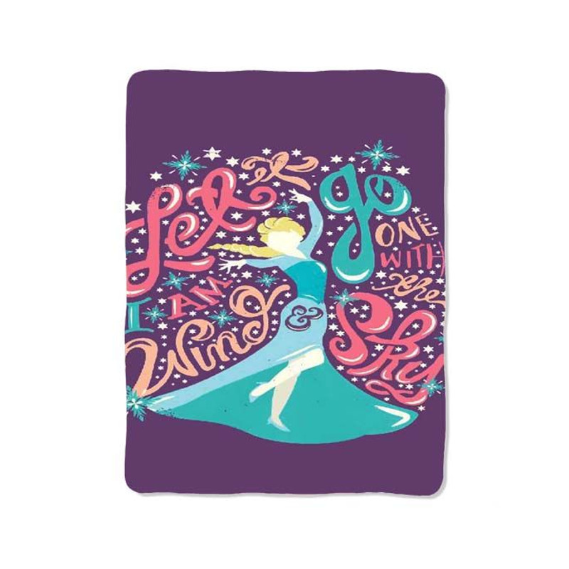 Princess Elsa Quotes Blanket 0