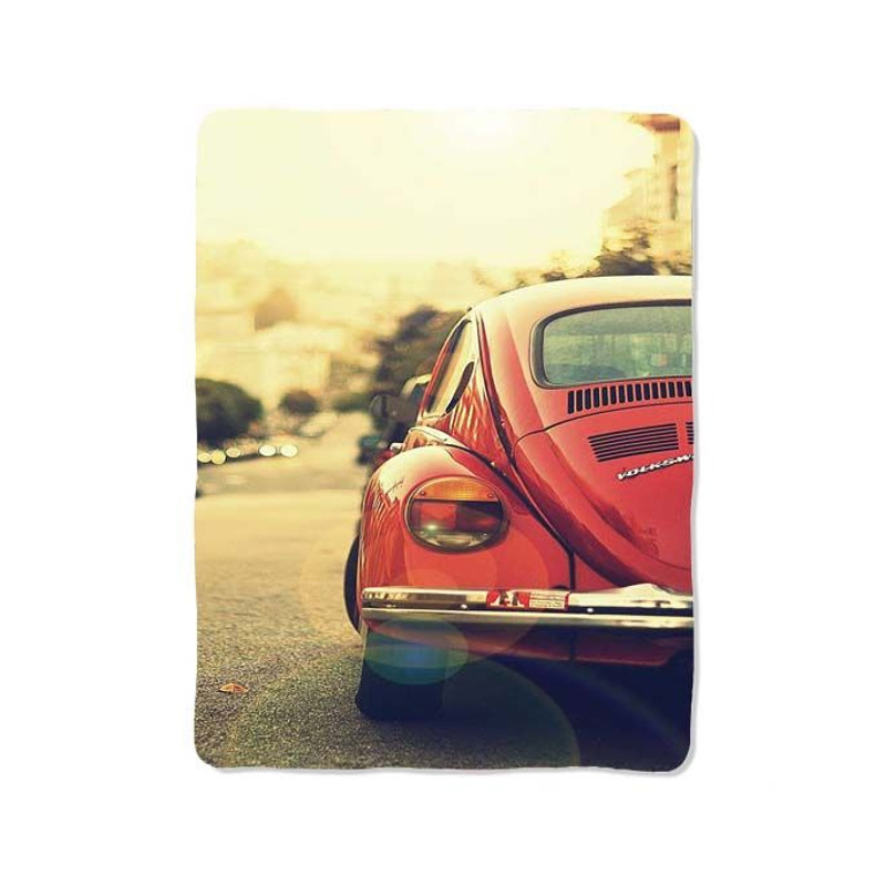 Red Volkswagen Old Blanket 0
