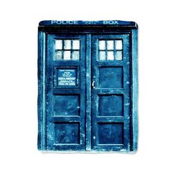 tardis police box blanket
