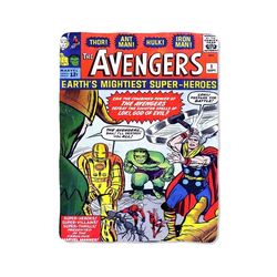 the avengers comic blanket