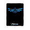 The Legend Of Zelda Blue Light Triforce Blanket 0