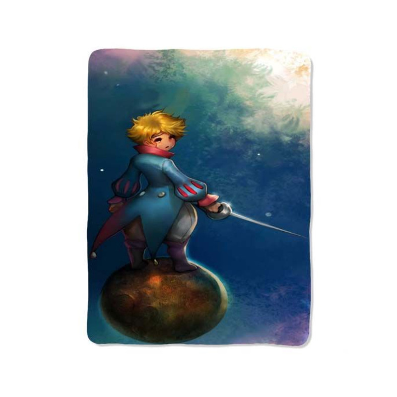 The Little Prince On Galaxy Blanket 0