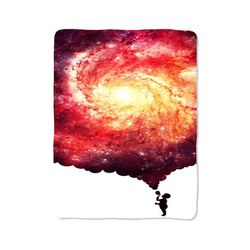the universe in a soap bubble galaxy blanket
