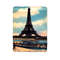 Vintage Eiffel Tower Blanket 0