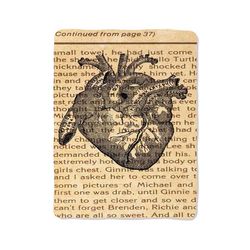 vintage heart medical illustration blanket