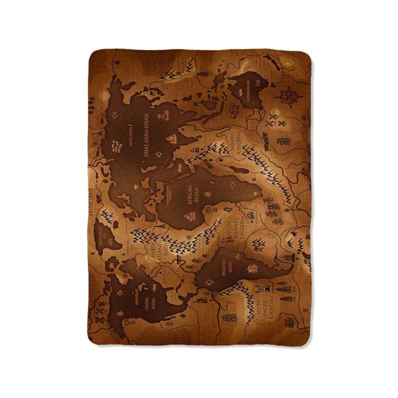 World Map 3 Blanket 0