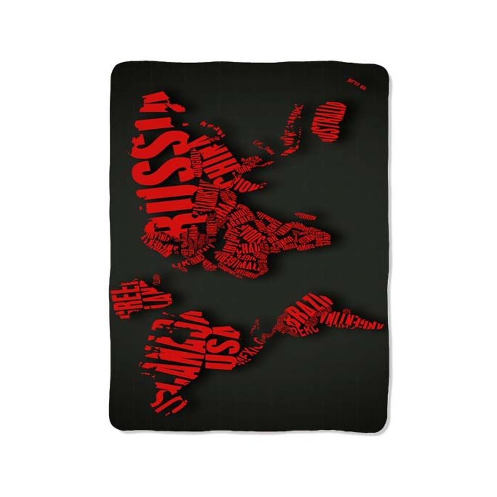 World Map 5 Blanket 0