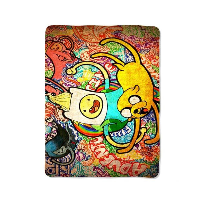 Adventure Time Art Print On Blanket 0