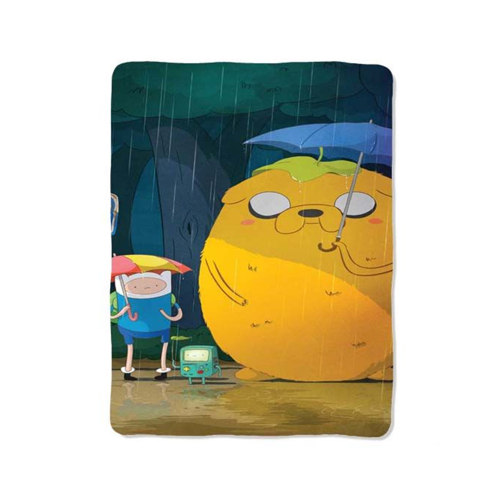 Adventure Time Stop Bus Print On Blanket 0