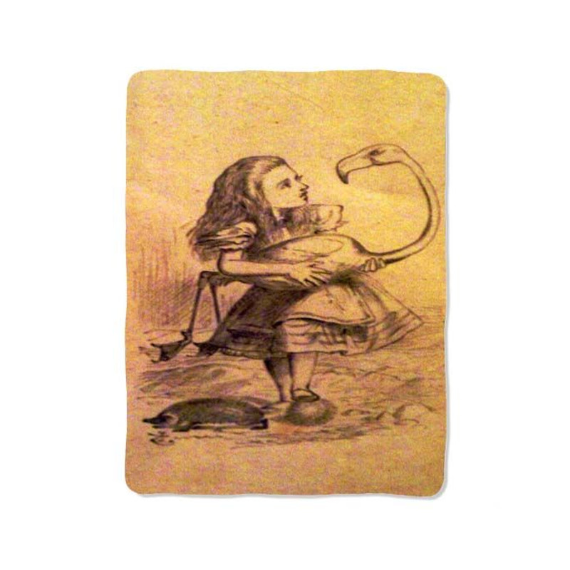 Alice In Wonderland Alice Print On Blanket 0