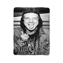 austin carlile of mice and men print on blanket