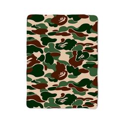 bape military camouflage camo army print on blanket