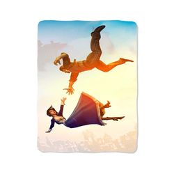 bioshock infinite art print on blanket