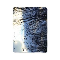 birds braving the fine art print on blanket