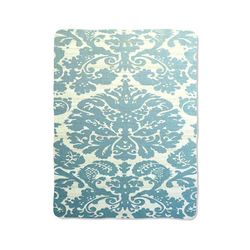 blue pattern mandala print on blanket