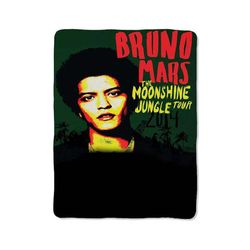 bruno mars the moonshine jungle tour print on blanket