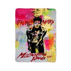 bruno mars the moonshine print on blanket