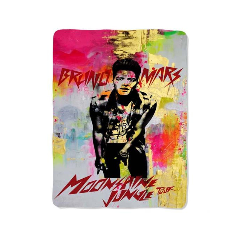 Bruno Mars The Moonshine Print On Blanket 0