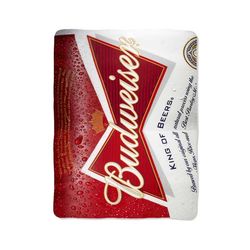 budweiser beer print on blanket