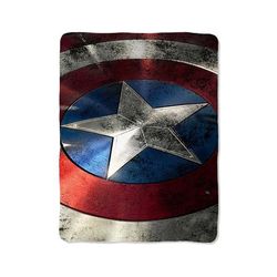 captain america 2 shield print on blanket