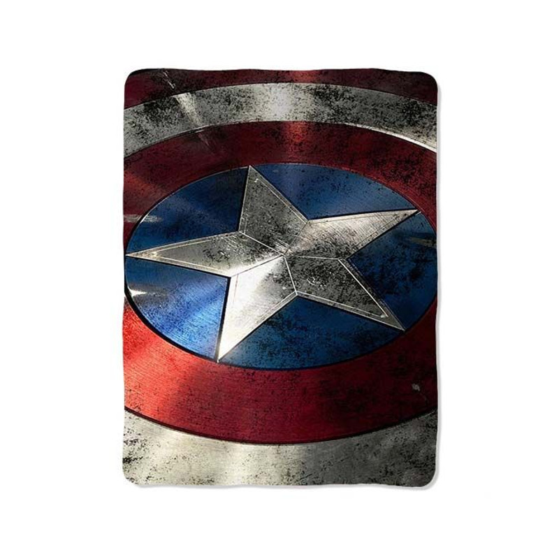 Captain America 2 Shield Print On Blanket 0