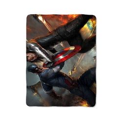 captain america the winter soldier print on blanket