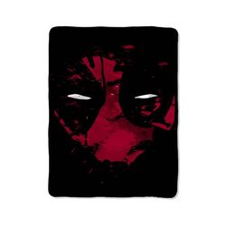 dead pool mask print on blanket