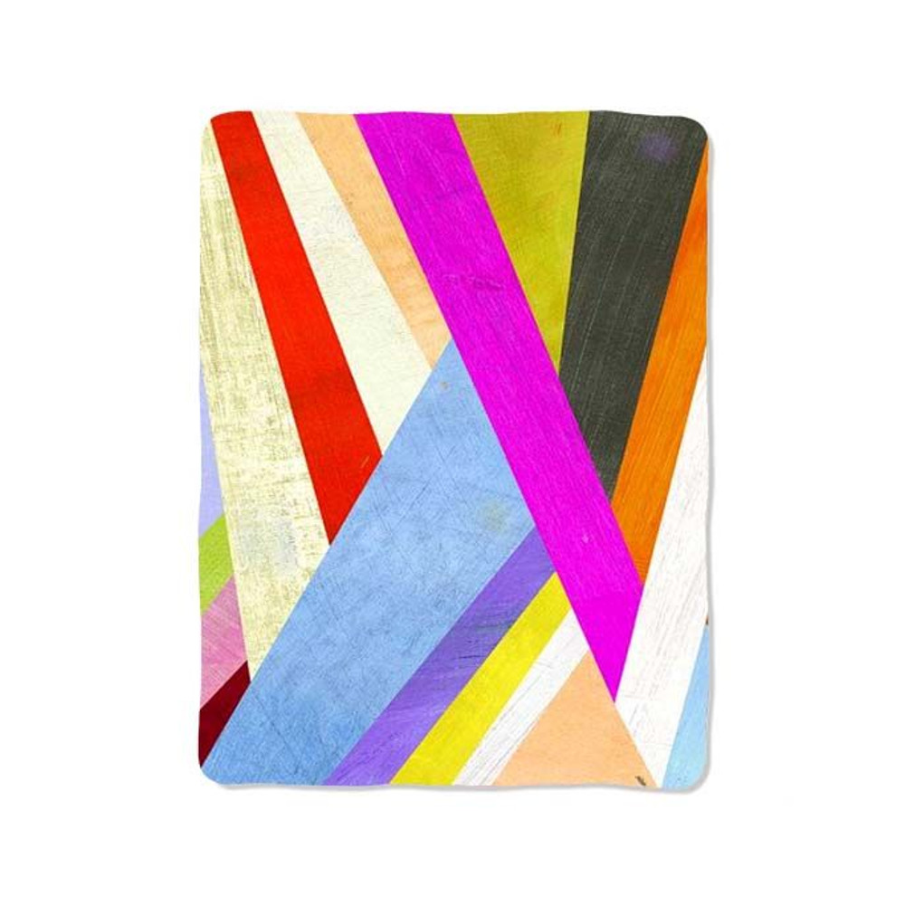 Diagonal Line Colors Print On Blanket 0