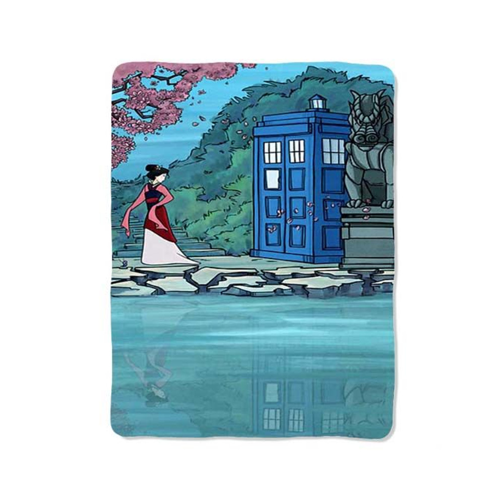 Disney Princess Mulan Print On Blanket 0