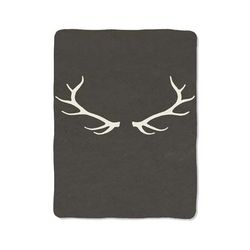 deer antler print on blanket