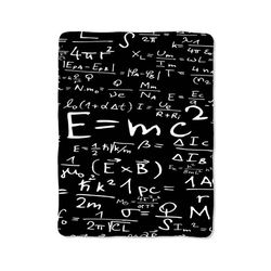 einstein math equations print on blanket